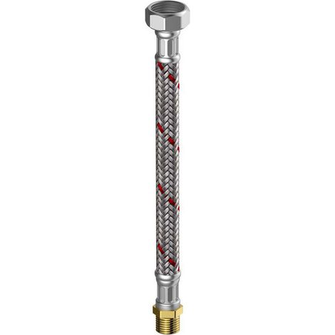 Flamco Meiflex Panzerschlauch Heizung/Klima 1/2 Zoll IG x 1/2" AG, 300 mm, M4325.1121.30