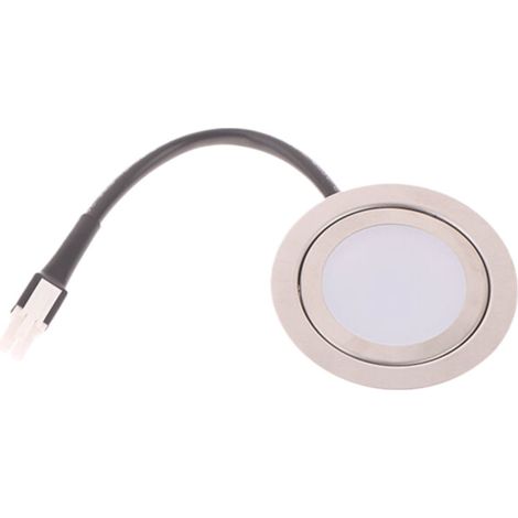 Beyamis Hotte aspirante avec éclairage LED blanc rond 12V, panneau lumineux mat en polycarbonate (1/5)