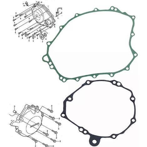 Se utilizan para kits de juntas de tapa de embrague y alternador de cárter de motocicleta para Honda CBR1000 RR CBR1000RR Fireblade 1000 2004 2005 2006 2007 (los kits). (1/5)