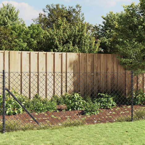 Maschendrahtzaun Anthrazit 1x10 m (1/5)