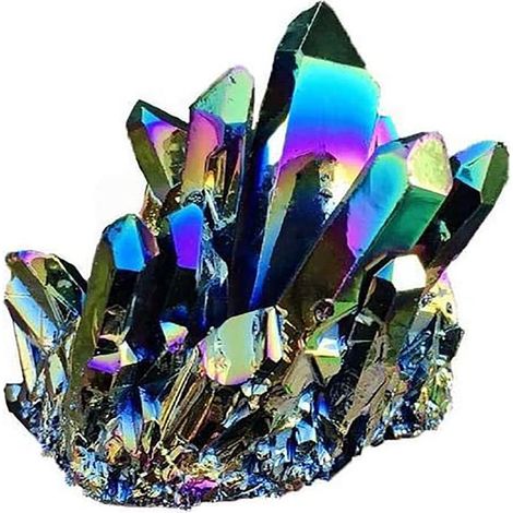 Natürliche Bergkristallgeode in Regenbogenfarben, Natursteinprobe, Innendekoration (1/5)