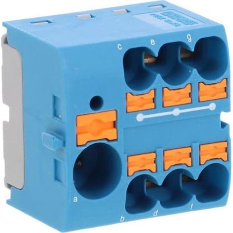 bloque de terminales phoenix contact ptfix 10/6x4 bu 32 A 450 V