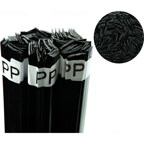 Saldatura Plastica PP Nero 100g – Barra 12mm  Temperatura Fusione 260-330°C  Uso Professionale in Auto, Industria, Elettronica
