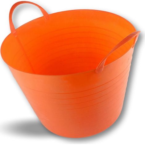 Seau bassine panier souple Récipient multifonction en polyéthylène plastique flexible résistant - Quantité x 1 - Ø40 - 25 litres (1/5)