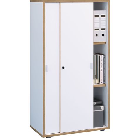 Puertas correderas del gabinete de oficina Salia 3-compartimento B60 110x60x37 - VCM