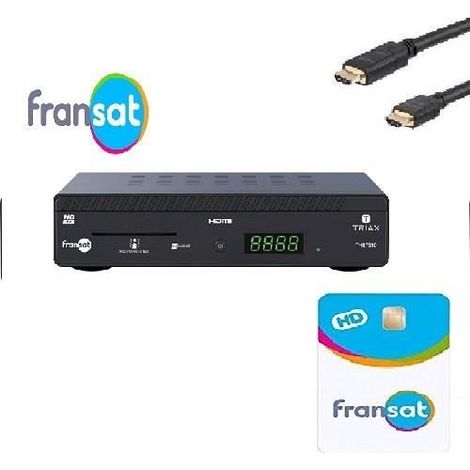 TERMINAL RÉCEPTEUR SATELLITE EUTELSAT TRIAX THR7610 FRANSAT+HDMI+ CARTE FRANSAT