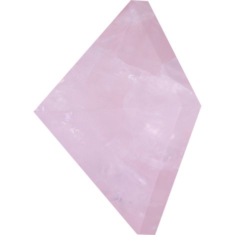 Pyramide Sculptée en Cristal de Quartz Rose pour Décoration Feng Shui Intérieure (1/5)