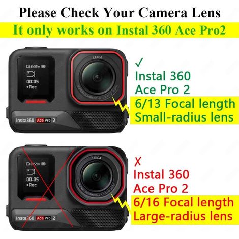 Protector de pantalla para Insta360 Ace Pro 2 LCD + protector de lente, vidrio templado de 0,3 mm, dureza 9H, antiarañazos, antiburbujas - Paquete de 6