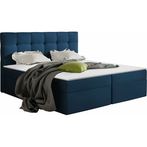 Cama continental Comfivo Gaudens, Kronos 09, Continental, Doble, 180x200, Tapiz, Somieres, 186x206x113cm (1/5)
