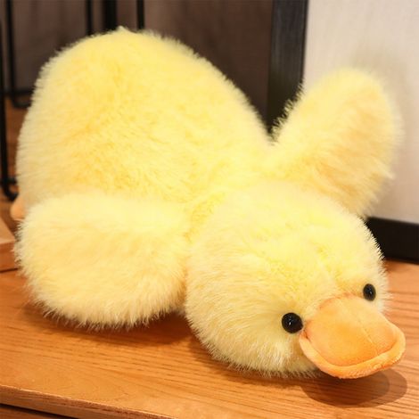 Oie En Peluche - 35,5 Pouces - Rembourrage Coton - Douceur Longue Fourrure - Coussin Décoratif Et Compagnon De Confort - 1 Pièce (1/5)