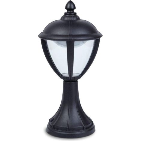Paletto UNITE nero opaco, LED integrato, 9W, 330 lumens, 3000K, IP44, 230V, Classe I