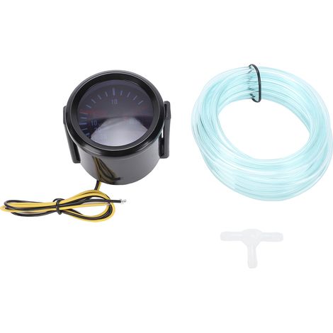 Kit de Compteur Numérique Haute sensibilité 2" Lentille Fumée avec Rétroéclairage LED Bleu Mesure de Précision pour Voitures à, Idéal pour les Amateurs de Course (psi) (1/5)