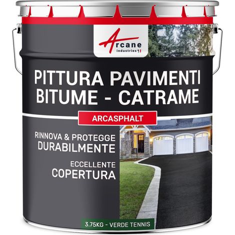 Vernice per asfalto - ARCASPHALT - 3,75 kg (fino a 7,5 m² in 2 strati) Verde Tennis - ARCANE INDUSTRIES (1/5)