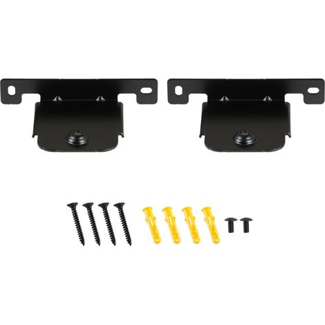 Kompatibel mit LG SH4/SJ4R/SJ4Y/SJ4/SJ2/SK4D/SJ5B/SH8/SJ8S/SH5, Wandhalterung mit integriertem Kabelmanagement, Smart-Home-Lautsprecherhalterung (Schwarz), 2er-Pack