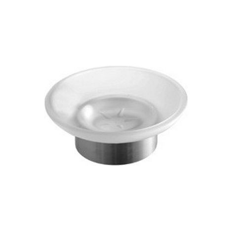 Portasapone vetro e acciaio inox satinato da appoggio  MIRA-S kamalu