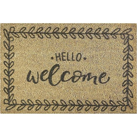 Mömax Fußmatte Hello-Welcome in Naturfarben ca. 40x60cm