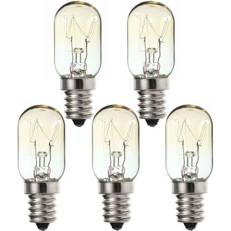 Ampoule LED E14 Lot de 5 ampoules à vis E14 15 W 230 V, ampoule chauffante petite vis Edison SES blanc chaud 2700 K, ampoule E14 pour machine à coudre, ampoule de réfrigérateur Pygmy 15 W E14 T20-RAPA (1/5)