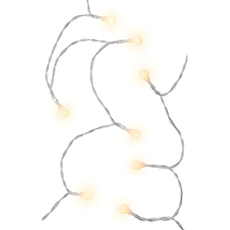 Guirlande lumineuse LED avec fonction minuteur et 2 modes d'éclairage / blanc chaud (3000 K) / fonctionne à piles pour l'intérieur et l'extérieur / IP44 (1/4)