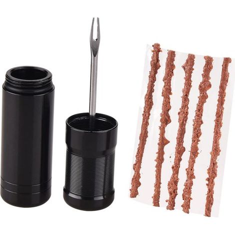 Outil de réparation de vélo, rustine, outil d'urgence portable pour réparer les pneus tubeless, kit de réparation de pneus de vélo, kit de réparation pour (1/5)