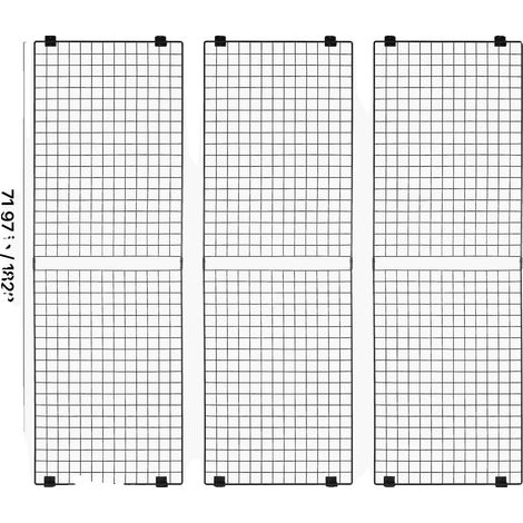 Estantería expositora, diseño portátil, construcción robusta, 3 compartimentos de 70-80 pulgadas. (1/2)