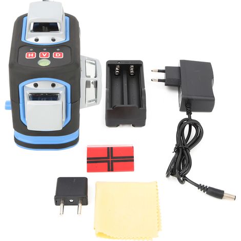 Niveau laser 3D auto-nivelant rouge, croix alignement, outil de nivellement électronique UE (1/5)