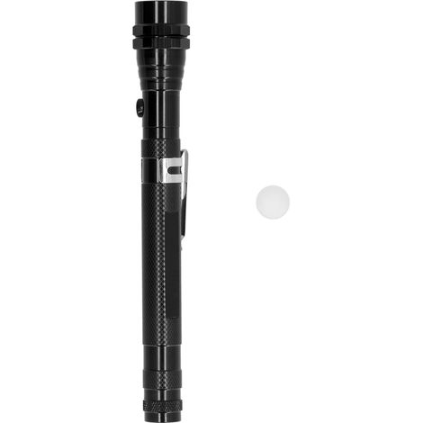 Magnetische LED-Taschenlampe mit 3 LEDs, teleskopierbar und flexibel, zum Wandern und Campen (1/5)