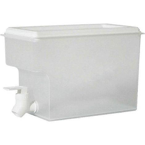 Distributeur de boissons avec robinet, bouilloire à eau froide, grande capacité, pour jus et autres boissons fraîches. (1/5)