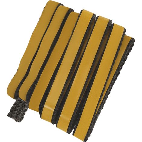Nastro autoadesivo in fibra di vetro 15x3 mm per sigillare stufe e caminetti, 2,5 m (1/5)