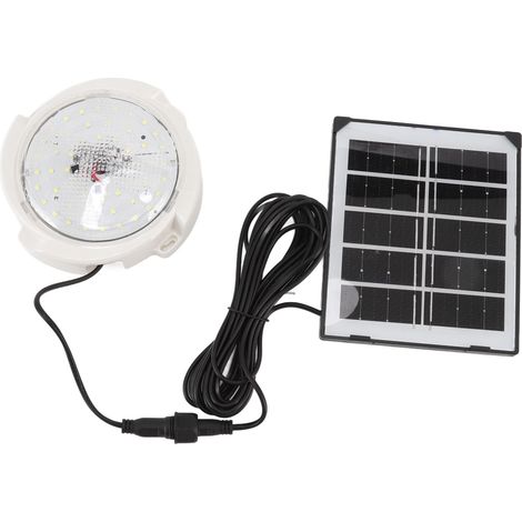 Plafonnier solaire, suspension solaire, lampe solaire pour grange, plafonnier solaire d'intérieur 45W, 50 LED, éclairage décoratif d'intérieur, éclairage de couloir, éclairage de porche, éclairage de (1/5)