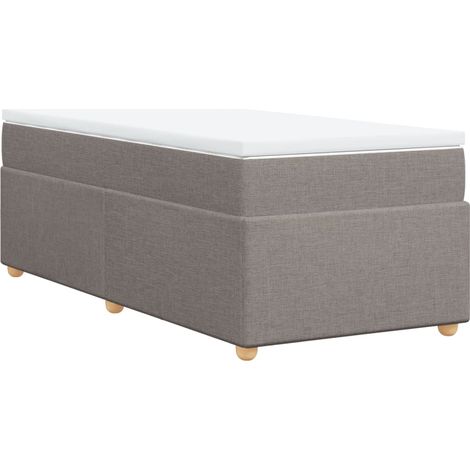 Maison Exclusive - Boxspringbett mit Matratze Taupe 100x200 cm St (1/5)