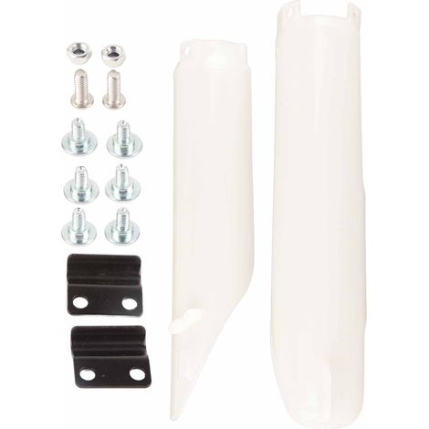 Cache moto blanc garde-boue de fourche avant pièce de rechange pour CR125 CR250 CE500 CRF450 CRF250 (1/5)