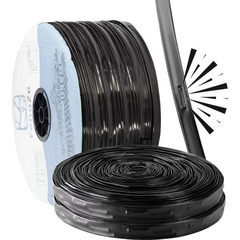 Tuyau d'irrigation goutte à goutte agricole de 16 mm (espacement de 17 cm à 50 m) avec trou, pour l'arrosage automatique en serre et en exploitation agricole. (1/5)