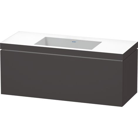 Duravit L-Cube c-bonded Set wandhängend, 1 Auszug, ohne Überlauf,