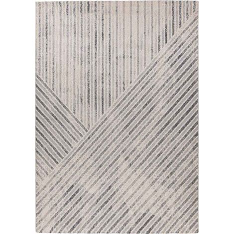 Tapis Tissé Graphique "Rhombus" Beige & Gris 80 x 150 cm (1/5)