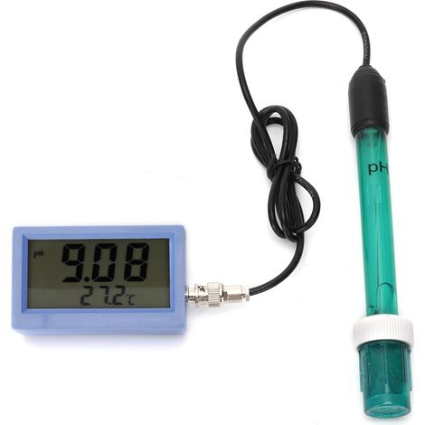 Analizzatore digitale dell'acqua, tester di qualità dell'acqua pH/temperatura, misuratore di qualità dell'acqua per uso domestico, vasche di acquacoltura marina e laboratori di pH. (1/5)