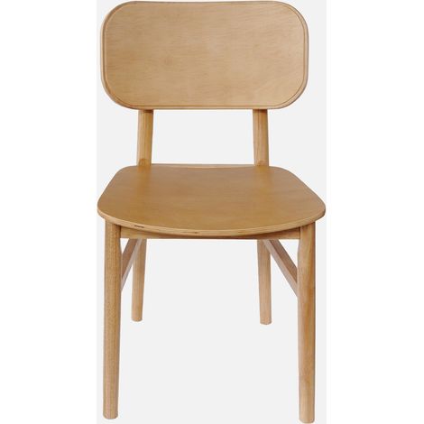 Set di 2 sedie in legno di hevea