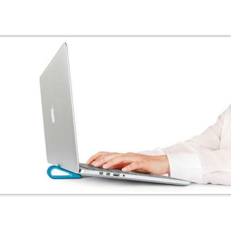 Blue 4 Pieces Laptop Stand, Computer Stand, Laptop Stand Riser, Mini Non-slip Silicone Ventilated Co (1/5)