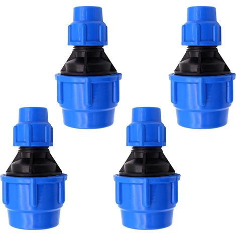 4Pcs Raccords en Polypropylène pour Tuyau PE de 32 mm à 20 mm, Réducteur pour Flexible Connecteur pour Tuyaux Raccord de Tuyau en Polyéthylèe Raccords de Plomberie Adaptateur (1/4)