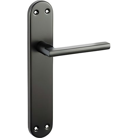 INTHER glattes Griffset aus schwarzer Legierung, 240 x 45 mm, Haltbarkeit und eleganter Stil