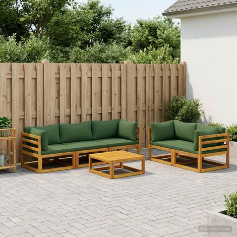 vidaXL Sofa Set 6 pcs Natural Solid Acacia Wood (1/5)