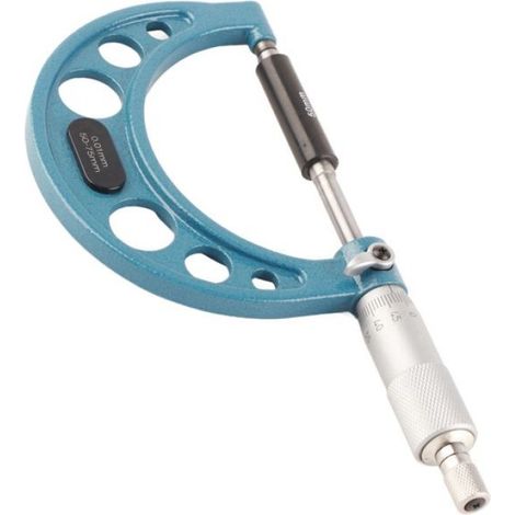 Palmer externe en acier inoxydable haute précision, outil de mesure d'épaisseur avec clé, précision 0,01 mm, 50 à 75 mm (1/5)