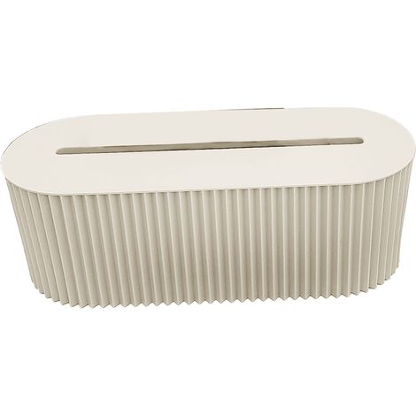 Boîte de gestion des câbles innovante et simple pour bureau, cache-prise, support de cordon, boîte de rangement pour cordons d'alimentation, blanche (1/5)