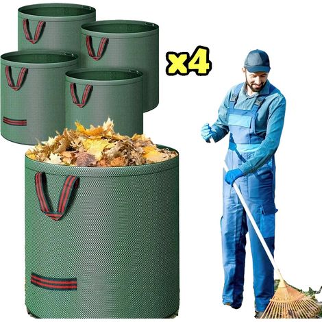 Gartenabfallbeutel, 272L Kapazität, 4er-Pack, Wasserabweisend, Faltbares Design, Robustes Material (1/5)