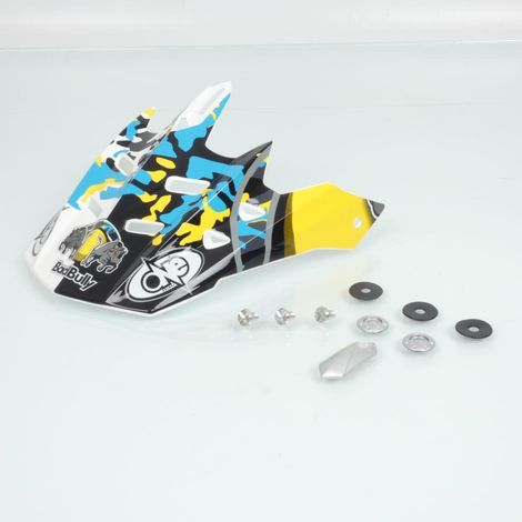 Casqutte visière de casque cross One Bad Bully bleu pour moto (1/3)