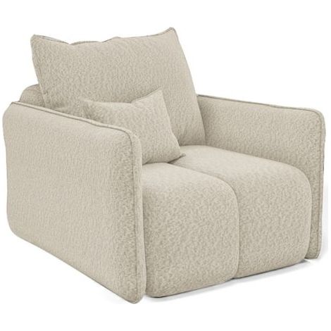 Sessel Designersessel MORGANO Stoff Abriamo Creme (1/3)