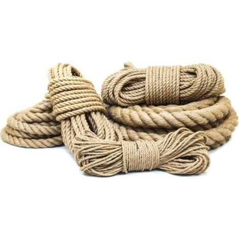DQ-PP Corde en jute naturelle 8mm 50m DIY jardin