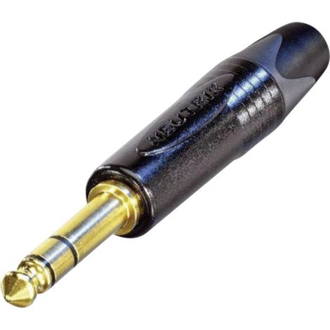 Neutrik NP3X-B Klinken-Steckverbinder 6.35 mm Stecker, gerade Polzahl: 3 Stereo Schwarz 1 St.