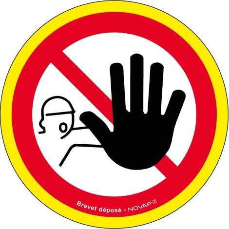 Panneau Accès interdit aux personnes non autorisées - haute visibilité - Ø 300mm - 4090108