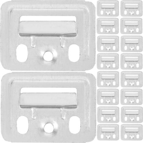 100 clips métalliques pour panneaux muraux, compatibles avec les panneaux muraux intégrés, clips de fixation pour meubles, clips de montage mural, installation facile. (1/4)
