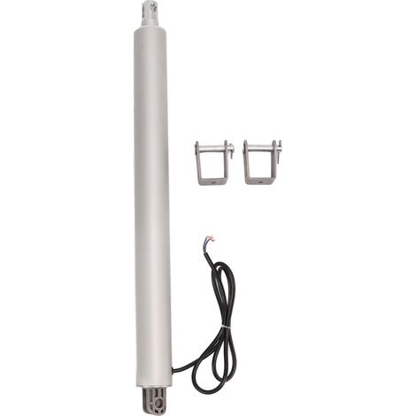 Vérin électrique linéaire 12V, alliage aluminium IP67, course 10 pouces, type tube droit, moteur linéaire étanche pour automatismes (1/5)